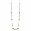 LARGE 14.32CT AAA MULTI GEM & PEARL 14K YELLOW GOLD 3 STONE BY THE YARD NECKLACE