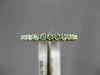 ESTATE WIDE .96CT DIAMOND 14KT WHITE GOLD 2mm SIZABLE ETERNITY ANNIVERSARY RING