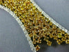 EXTRA LARGE GIA 14.81CT WHITE & FANCY YELLOW DIAMOND 18K TWO TONE GOLD NECKLACE