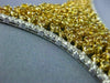 EXTRA LARGE GIA 14.81CT WHITE & FANCY YELLOW DIAMOND 18K TWO TONE GOLD NECKLACE