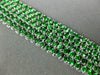 ESTATE WIDE & LONG 15.57CT AAA TSAVORITE 18KT WHITE GOLD CLASSIC TENNIS BRACELET