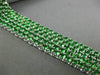 ESTATE WIDE & LONG 15.57CT AAA TSAVORITE 18KT WHITE GOLD CLASSIC TENNIS BRACELET