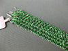 ESTATE WIDE & LONG 15.57CT AAA TSAVORITE 18KT WHITE GOLD CLASSIC TENNIS BRACELET