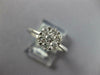.56CT DIAMOND 18KT WHITE GOLD 3D ROUND CLASSIC CLUSTER FLOWER SNOWFLAKE RING