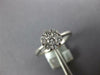 .56CT DIAMOND 18KT WHITE GOLD 3D ROUND CLASSIC CLUSTER FLOWER SNOWFLAKE RING