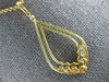 ESTATE .75CT DIAMOND 18KT YELLOW GOLD OPEN FILIGREE TEAR DROP FLOATING PENDANT