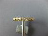 ESTATE .47CT DIAMOND 18K YELLOW GOLD 3D FILIGREE ETERNITY 2.5mm ANNIVERSARY RING