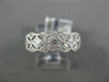 WIDE .44CT DIAMOND 18KT WHITE GOLD ROUND & PRINCESS FILIGREE 3/4 ETERNITY RING