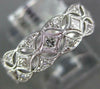 WIDE .44CT DIAMOND 18KT WHITE GOLD ROUND & PRINCESS FILIGREE 3/4 ETERNITY RING