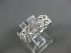 WIDE .44CT DIAMOND 18KT WHITE GOLD ROUND & PRINCESS FILIGREE 3/4 ETERNITY RING