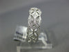 WIDE .44CT DIAMOND 18KT WHITE GOLD ROUND & PRINCESS FILIGREE 3/4 ETERNITY RING
