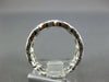WIDE .44CT DIAMOND 18KT WHITE GOLD ROUND & PRINCESS FILIGREE 3/4 ETERNITY RING