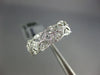 WIDE .44CT DIAMOND 18KT WHITE GOLD ROUND & PRINCESS FILIGREE 3/4 ETERNITY RING