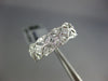 WIDE .44CT DIAMOND 18KT WHITE GOLD ROUND & PRINCESS FILIGREE 3/4 ETERNITY RING