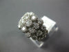 ESTATE WIDE .75CT DIAMOND 14KT WHITE GOLD 3D MULTI ROW FILIGREE ANNIVERSARY RING