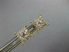 ESTATE. 40CT DIAMOND 18KT ROSE GOLD 3D CLASSIC CLUSTER SQUARE STUD EARRINGS