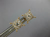 ESTATE. 40CT DIAMOND 18KT ROSE GOLD 3D CLASSIC CLUSTER SQUARE STUD EARRINGS