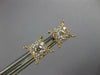 ESTATE. 40CT DIAMOND 18KT ROSE GOLD 3D CLASSIC CLUSTER SQUARE STUD EARRINGS