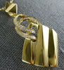 ESTATE LARGE .25CT DIAMOND 18KT YELLOW GOLD 3D MULTI SHAPE FUN PENDANT