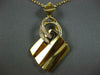 ESTATE LARGE .25CT DIAMOND 18KT YELLOW GOLD 3D MULTI SHAPE FUN PENDANT