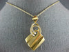 ESTATE LARGE .25CT DIAMOND 18KT YELLOW GOLD 3D MULTI SHAPE FUN PENDANT