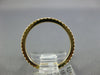 ESTATE .29CT DIAMOND 18K YELLOW GOLD ROUND 1mm ETERNITY WEDDING ANNIVERSARY RING