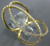 ESTATE EXTRA LARGE .55CT DIAMOND 18KT YELLOW GOLD 3D OVAL LOVE KNOT FUN RING