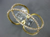 ESTATE EXTRA LARGE .55CT DIAMOND 18KT YELLOW GOLD 3D OVAL LOVE KNOT FUN RING