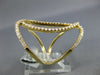 ESTATE EXTRA LARGE .55CT DIAMOND 18KT YELLOW GOLD 3D OVAL LOVE KNOT FUN RING