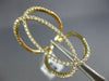 ESTATE EXTRA LARGE .55CT DIAMOND 18KT YELLOW GOLD 3D OVAL LOVE KNOT FUN RING