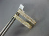 ESTATE WIDE .67CT DIAMOND 18K YELLOW GOLD CLASSIC 2 ROW CLIP ON HANGING EARRINGS