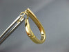 ESTATE WIDE .67CT DIAMOND 18K YELLOW GOLD CLASSIC 2 ROW CLIP ON HANGING EARRINGS