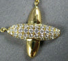 ESTATE .37CT DIAMOND 18KT YELLOW GOLD 3D CLASSIC MULTI ROW X LOVE NECKLACE