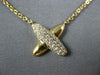 ESTATE .37CT DIAMOND 18KT YELLOW GOLD 3D CLASSIC MULTI ROW X LOVE NECKLACE