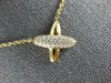 ESTATE .37CT DIAMOND 18KT YELLOW GOLD 3D CLASSIC MULTI ROW X LOVE NECKLACE