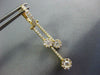 ESTATE .84CT DIAMOND 18K YELLOW GOLD CLUSTER FLOWER BY THE YARD HANGING EARRINGS