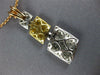 ESTATE LARGE .91CT DIAMOND 18KT TRI COLOR GOLD 3D SQUARE PAVE JOURNEY PENDANT