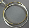 ESTATE EXTRA LARGE .29CT DIAMOND 18KT 2 TONE GOLD 3D CIRCLE OF LIFE FUN PENDANT
