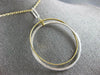 ESTATE EXTRA LARGE .29CT DIAMOND 18KT 2 TONE GOLD 3D CIRCLE OF LIFE FUN PENDANT