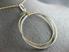 ESTATE EXTRA LARGE .29CT DIAMOND 18KT 2 TONE GOLD 3D CIRCLE OF LIFE FUN PENDANT