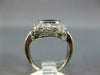 LARGE 4.50CT DIAMOND & AAA SAPPHIRE 14KT WHITE GOLD OVAL BEZEL ENGAGEMENT RING