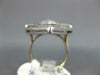 ANTIQUE EXTRA LARGE 1.95CT DIAMOND & AAA SAPPHIRE 14KT WHITE GOLD HEXAGON RING