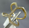 ESTATE .44CT DIAMOND 14KT YELLOW GOLD 3D DOUBLE V SHAPE CLASSIC FUN RING