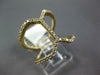 ESTATE .44CT DIAMOND 14KT YELLOW GOLD 3D DOUBLE V SHAPE CLASSIC FUN RING
