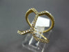 ESTATE .44CT DIAMOND 14KT YELLOW GOLD 3D DOUBLE V SHAPE CLASSIC FUN RING
