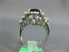 EXTRA LARGE 6.50CT DIAMOND & AAA SAPPHIRE 18KT WHITE GOLD OVAL ENGAGEMENT RING