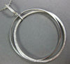 ESTATE EXTRA LARGE .33CT DIAMOND 18KT WHITE GOLD TRINITY CIRCLE OF LIFE PENDANT