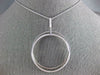 ESTATE EXTRA LARGE .33CT DIAMOND 18KT WHITE GOLD TRINITY CIRCLE OF LIFE PENDANT