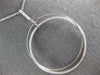 ESTATE EXTRA LARGE .33CT DIAMOND 18KT WHITE GOLD TRINITY CIRCLE OF LIFE PENDANT