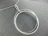 ESTATE EXTRA LARGE .33CT DIAMOND 18KT WHITE GOLD TRINITY CIRCLE OF LIFE PENDANT